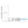 Roth Limaya Line čtvercový sprchový kout 100 x 100 x 196 cm brillant transparent LYE2/1000_LYSW1S/1000