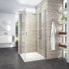 Roth Limaya Line čtvercový sprchový kout 100 x 100 x 196 cm brillant transparent LYE2/1000_LYSW1S/1000
