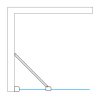 Roth Limaya Line čtvercový sprchový kout 80 x 80 x 195 cm brillant transparent LYE4/800_LYSW1S/800