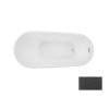 Besco Melody vana volně stojící 150 x 80 cm sifon grafit barva grafit VANMELODY150GG3