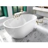 Besco Navia vana volně stojící 150 x 80 cm sifon grafit barva stříbrná VANNAVIA150GG2