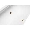 Besco Vica Slim+ asymetrická vana akrylátová 170 x 80 cm sifon se štěrbinovým přepadem bílá barva bílá VANVIC170SLIMW