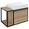 Sapho Skara koupelnová umyvadlová skřňka 80 x 49,5 x 46,5cm dub Alabama CG003-2222