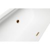 Besco Vica Slim+ asymetrická volně stojící vana 170 x 80 cm s nožičkami sifon bílá barva bílá VANVIC170SLIMW+OLVPINOZ