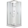 Arttec Smaragd sprchový box model 1 90 x 90 x 210 cm dvoukřídlé lesk chrom grape PAN04605