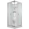 Arttec Smaragd sprchový box 90 x 90 x 233 cm model 7 dvoukřídlé lesk chrom grape PAN04611