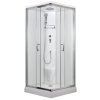Arttec Smaragd sprchový box 90 x 90 x 220 cm model 2 se stropem dvoukřídlé lesk chrom grape PAN04614