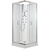 Arttec Smaragd sprchový masážní box 90 x 90 x 210 cm model 4 dvoukřídlé lesk chrom grape PAN04608
