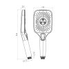 Mereo sprchová souprava nástěnná baterie Eve 150 mm hlavová sprcha bez příslušenství černá CBE60101SGE