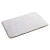 Gedy FUZZY koupelnová předložka 50 x 80 cm 100% polyester protiskluz bílá 96FY508002