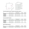 Mereo Lima sprchový kout čtvrtkruh 80 x 80 x 190 cm vanička litý mramor dvoukřídlé lesk chrom Point CK608B32KM