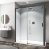Roth Cariba Line obdélníkový sprchový kout 130 x 80 x 202 cm posuvné pravá s pevnou stěnou brillant transparent CI D2R/1300_CI FXP/800