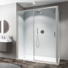 Roth Cariba Line obdélníkový sprchový kout 130 x 75 x 202 cm posuvné pravá s pevnou stěnou brillant transparent CI D2R/1300_CI FXP/750