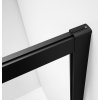 Gelco SIGMA SIMPLY BLACK čtvercový sprchový kout 100 x 100 x 190 cm L/P varianta rohový vstup černý Brick sklo GS2410B-01