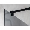 Gelco VARIO BLACK sprchová zástěna 80 x 200 cm jednodílná k instalaci ke stěně černá sklo nordic GX1580-06