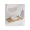 Ravak Ceramic Slim Shelf umyvadlo na desku 55 x 40 x 12 cm s otvorem pro baterii s přepadem keramické bílá XJX01155003