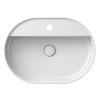Ravak Ceramic Slim Shelf umyvadlo na desku 55 x 40 x 12 cm s otvorem pro baterii s přepadem keramické bílá XJX01155003