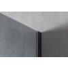 Gelco VARIO BLACK sprchová zástěna 120 x 200 cm jednodílná k instalaci ke stěně černá sklo kouřové GX1312GX1014