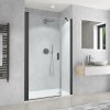 Roth Cariba Line sprchové dveře do niky 90 x 202 cm otevírací s univerzální boční stěnou 43 cm brillant transparent CI FXO/430_CI PIG/900