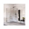 Roth Melina Line obdélníkový sprchový kout 140 x 100 x 205 cm posuvné pravá s pevnou stěnou brillant transparent MI D2R/1400+MI FX2/1000