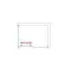 Roth Melina Line obdélníkový sprchový kout 100 x 80 x 205 cm posuvné pravá s pevnou stěnou brillant transparent MI D2R/1000+MI FX2/800