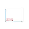 Roth Melina Line obdélníkový sprchový kout 160 x 80 x 250 cm posuvné pravá s pevnou stěnou černý elox transparent MI D2R/1600+MI FX2/800_cer