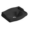 Kerasan Retro keramické umývátko 41 x 30 cm bez otvoru pro baterii černá mat 103331