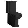 Kerasan Waldorf wc kombi spodní zadní odpad keramika černá WCSET25-WALDORF