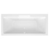Polysan Cascata obdélníková vana 185 x 85 cm kaskáda bílá akrylát bílá 73836.101