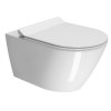 GSI Kube X závěsná WC mísa 36 x 55 cm GeniusFlush keramika bílá ExtraGlaze 941311