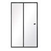 16209 sprchove dvere duo slide black