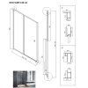 30198 sprchove dvere duo slide black