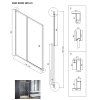 30199 sprchove dvere duo slide black
