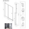 30201 sprchove dvere duo slide black