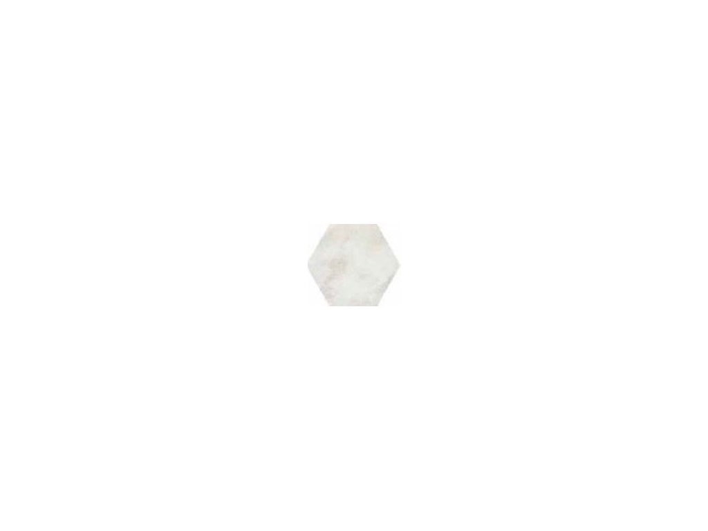 hexagon bílý lesk