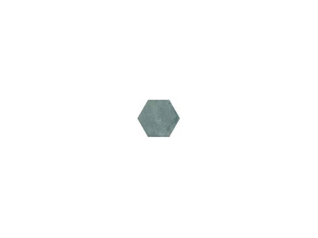 hexagon modrý lesk