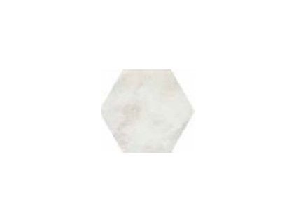 hexagon bílý lesk