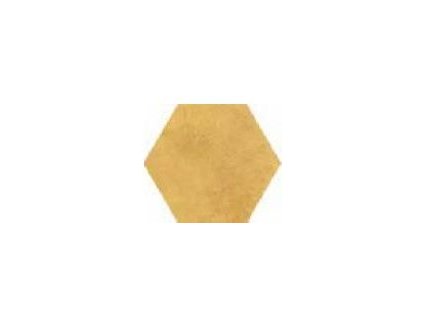 hexagon žlutý lesk