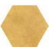 hexagon žlutý lesk