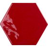 Dlažba - obklad Exabright Rosso (hexagon) 15,3x17,5