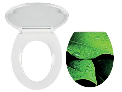 WC sedátko, duroplast bílá, panty tvrzený plast WC/SOFTNATURE