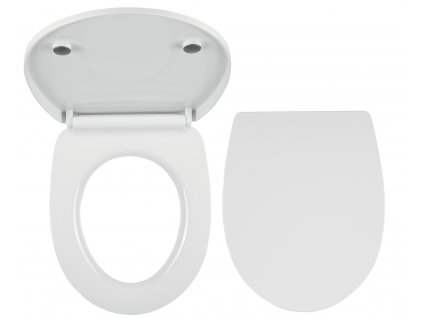 WC sedátko, duroplast bílá, panty tvrzený plast WC/SOFTNEW