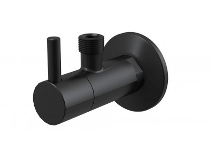 Alcadrain ARV001-BLACK Rohový ventil 1/2˝×3/8˝ s filtrem, černý-mat