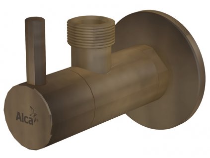 Alcadrain ARV003-ANTIC Rohový ventil 1/2˝×1/2˝ s filtrem, antik
