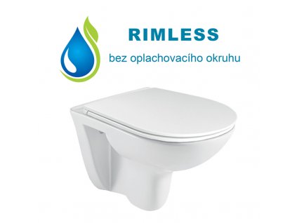 MK51537 CLEO RIMLESS WC závěsné, bez oplachovacího okruhu