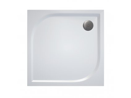 SanSwiss WAQ 1000 04 Sprchová vanička čtvercová 100×100 cm - bílá
