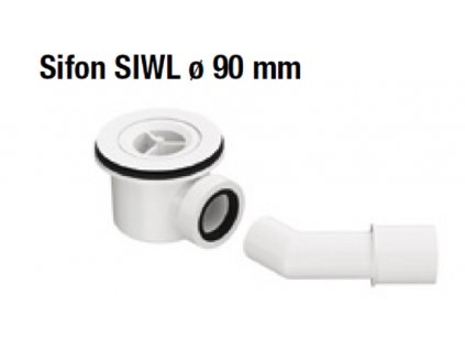SIWL Sifon k vaničkám LIVADA s přechodovým kolenem