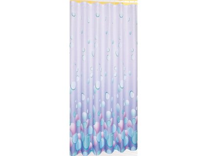 Sprchový závěs 180x180cm, 100% polyester, světle fialová