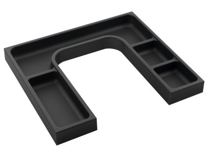 LINDO "U" organizér 372x36x323mm, plast, antracit