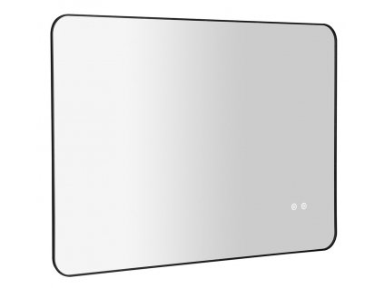 SHARON LED podsvícené zrcadlo 100x70cm, senzor, fólie anti-fog, 3000-6500°K, černá mat